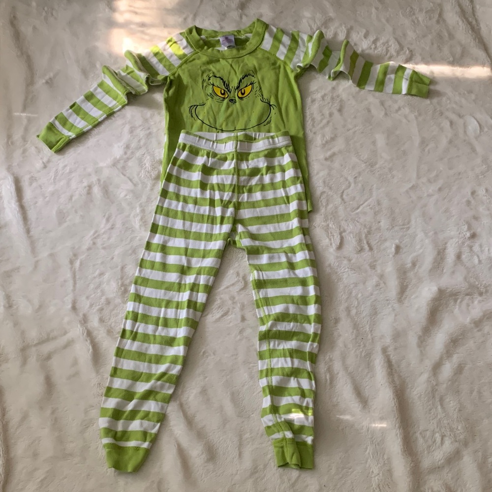 Hanna Andersson Lime and White Striped Kids One Piece
